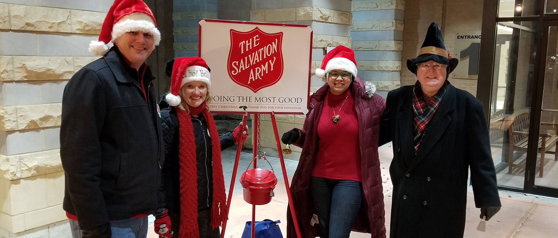 Rochester Rotary members volunteering for Salvation Army Christmas